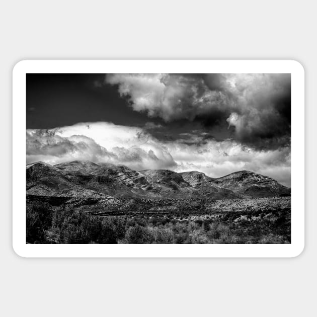 A Storm In Brewing In Black And White Sticker by JimDeFazioPhotography